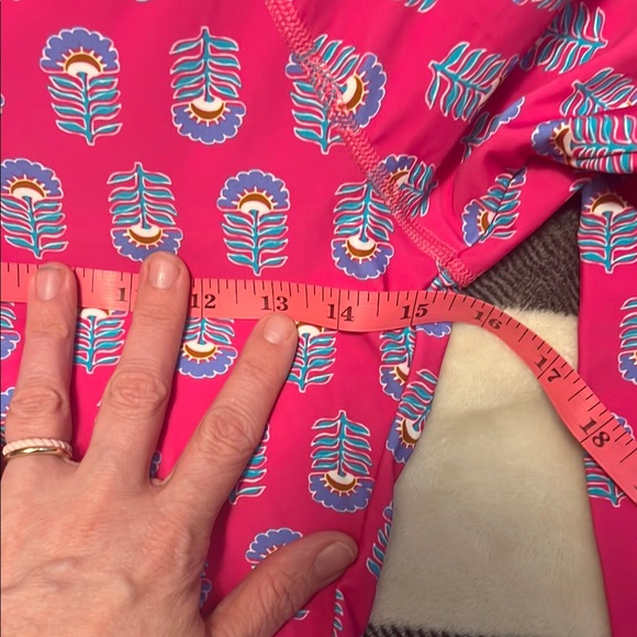 Practically new J. Crew Pink and Blue Women's Swim Top Rashguard. So pretty! - Picture 14 of 16
